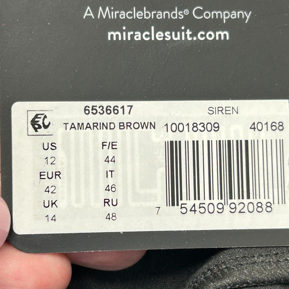 Miraclesuit Dali Leopard It's A Wrap One-Piece Swimsuit Brown Women 12 NWT - Picture 12 of 12